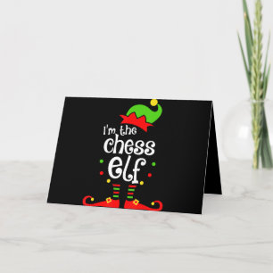 im  chess elf xmas family friend christmas gift holiday card