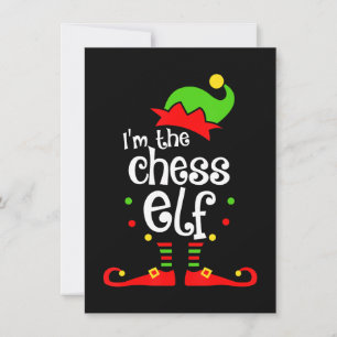 im chess elf xmas family friend christmas gift invitation