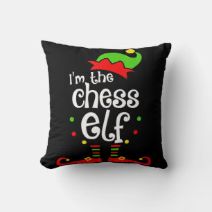 im  chess elf xmas family friend christmas gift throw pillow