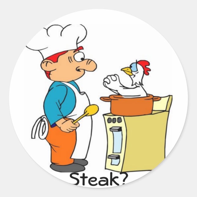 I'm Chicken Classic Round Sticker (Front)