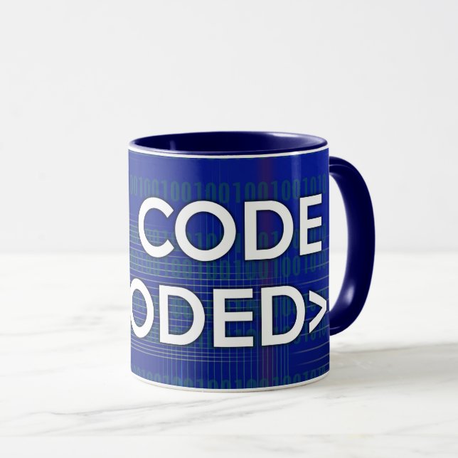 I'M CODE BLOODED Computer Mug (Front Right)