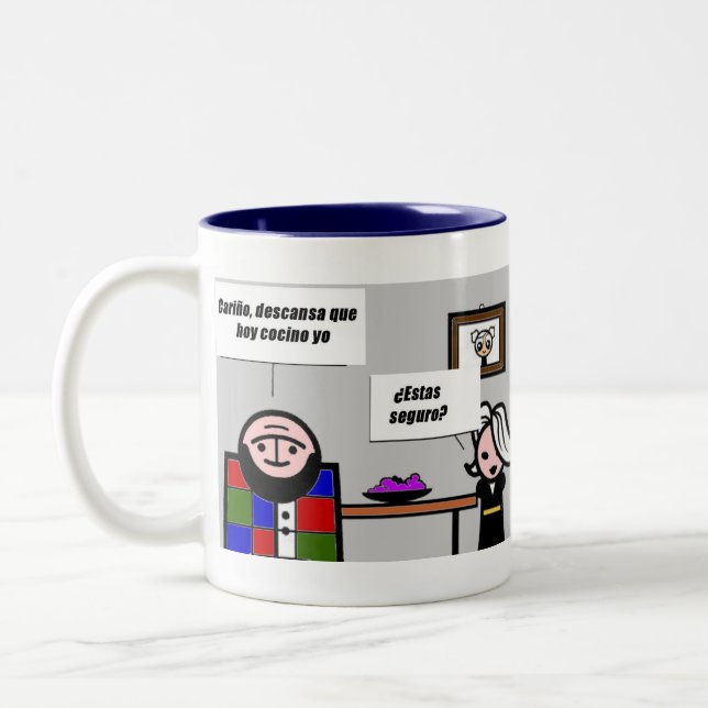 I'm cooking today Two-Tone coffee mug (Left)