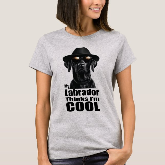 I'm Cool Black Lab T-Shirt (Front)