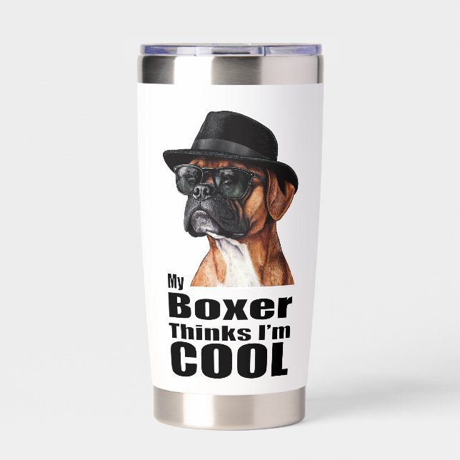 I'm Cool Boxer Dog Insulated Tumbler (Front)