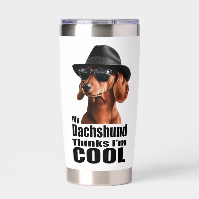 I'm Cool Dachshund Insulated Tumbler (Front)