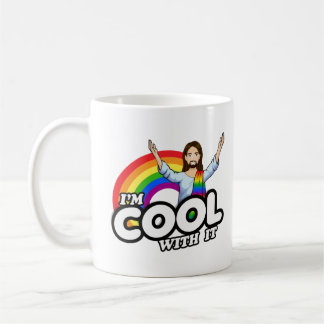I'm Cool With It - Rainbow Jesus Coffee Mug