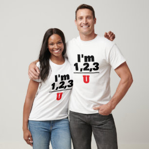 I'm Counting on You Wordplay Rebus Typography T-Shirt