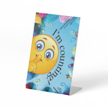 I'm Counting Standing Sign for Crochet or Knitting