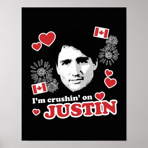 Im crushin on Justin _png Poster