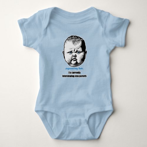 Im currently interviewing new parents _ dry humor baby bodysuit