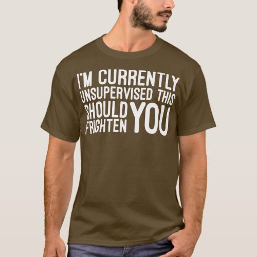 Im Currently Unsupervised This Should Frighten You T_Shirt
