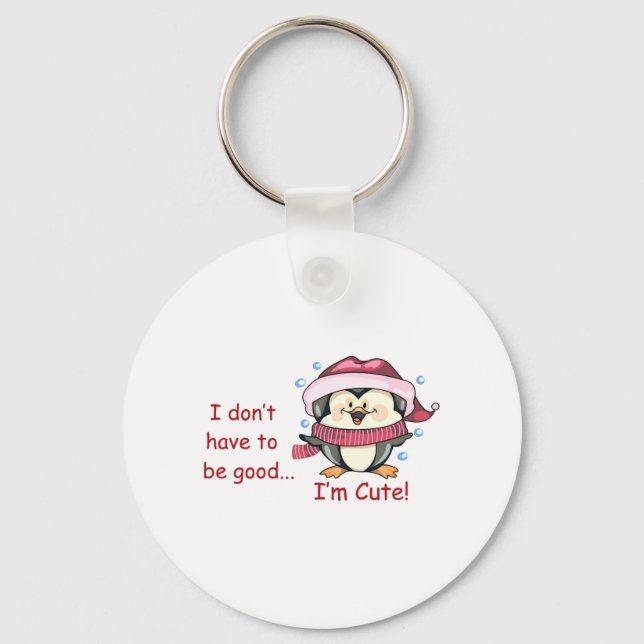 I'M Cute Keychain (Front)