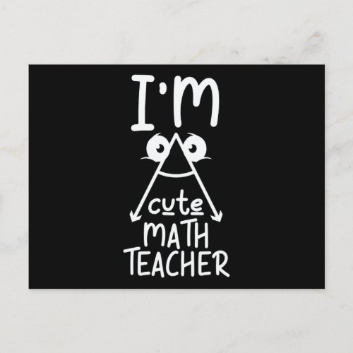 Im Cute Math Teacher Postcard