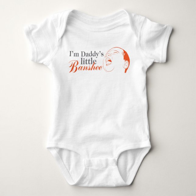 "I'm Daddy's little Banshee" bodysuit for baby (Front)