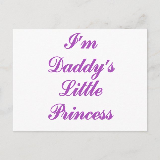 I'm Daddy's Little Princess Postcard (Front)