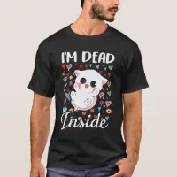 : I'm Dead Inside Funny Dolphins T-Shirt : Clothing, Shoes &  Jewelry