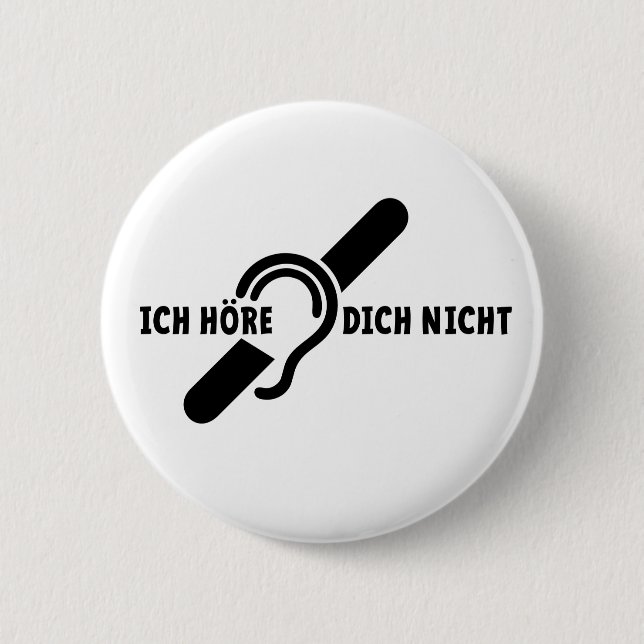 I'm deaf. Dead, hard of hearing. Read Lip Button (Front)