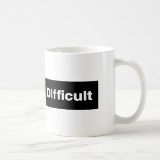I'm Difficult Ski Trail Sign Mug