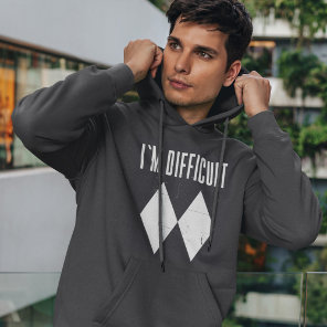 I'm Difficult Skiing Double Diamond Winter Sports Hoodie