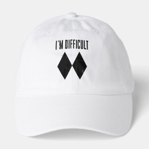 I'm Difficult Skiing Slopes Double Black Diamond Hat