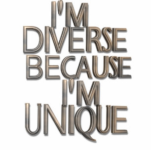 I'm Diverse Because I'm Unique Pin Statuette