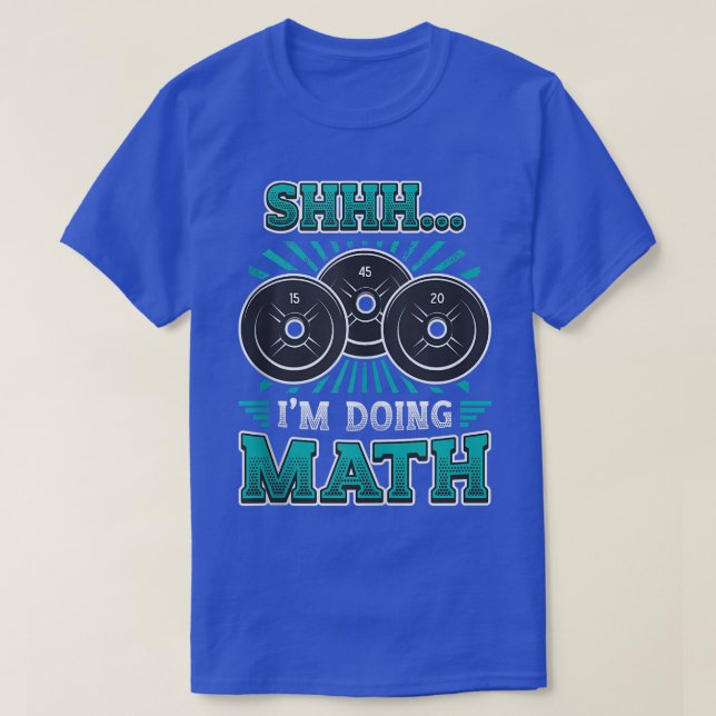 I'm Doing Math Weightlifting Gym Workout Tank Top (Design Front)