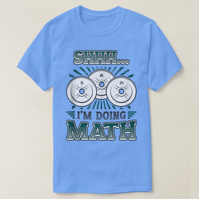 I'm Doing Math Weightlifting Gym Workout Tank Top  (Design Front)