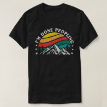 I'm Done Peopling Vintage Sunset Mountain
