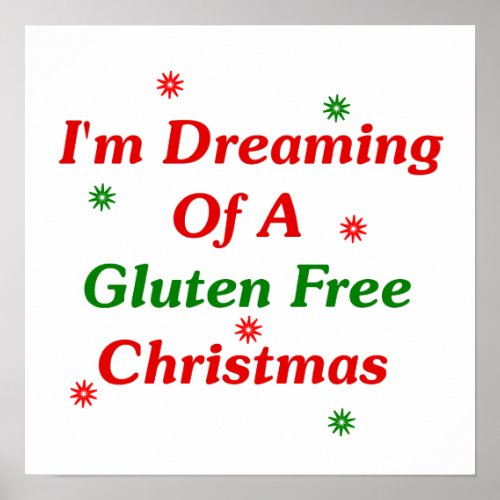 Im Dreaming Of A Gluten Free Christmas Poster