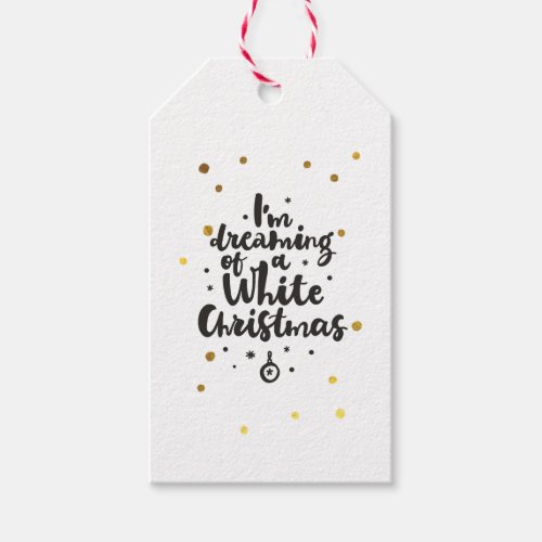 Im Dreaming Of A White Christmas Gift Tags