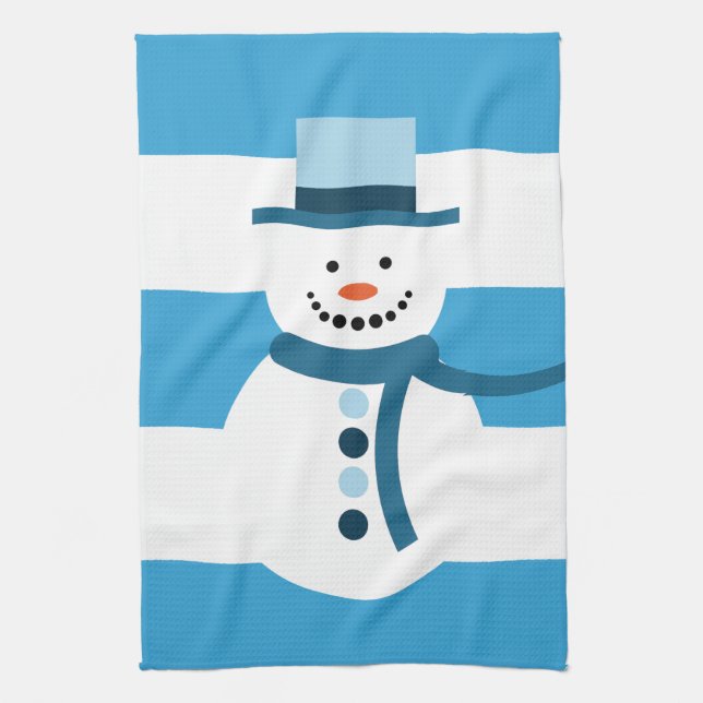 I'm Dreaming Of A White Winter Snowman Kitchen Towel (Vertical)