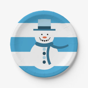 I'm Dreaming of a White Winter Snowman Paper Plates