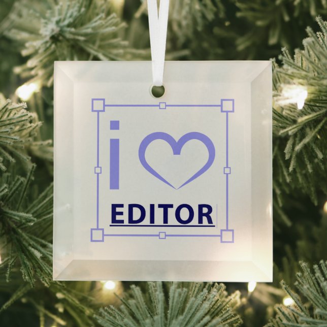 I'm Editor Glass Ornament (Insitu)
