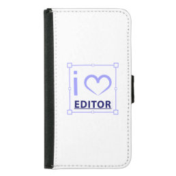 I&#39;m Editor Samsung Galaxy S5 Wallet Case