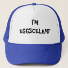 thumbnail image 2 of I'm Eggscellent Trucker Hat The Regular Show Cap Rigby Mordecai TV Show Costume Blue At 2 of 13