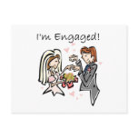 I'm Engaged Announcement Postcard