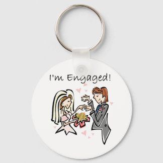 I'm Engaged Keychain