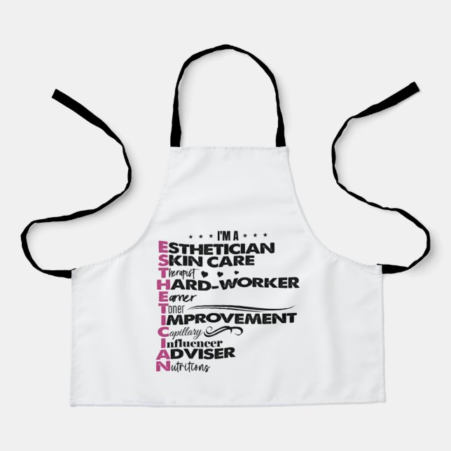 I'm Esthetician Graduation Salon Estheti Apron (Front)