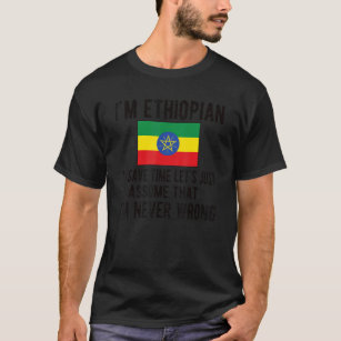 I'm Ethiopian Flag Ethiopia Ethiopian Roots T-Shirt