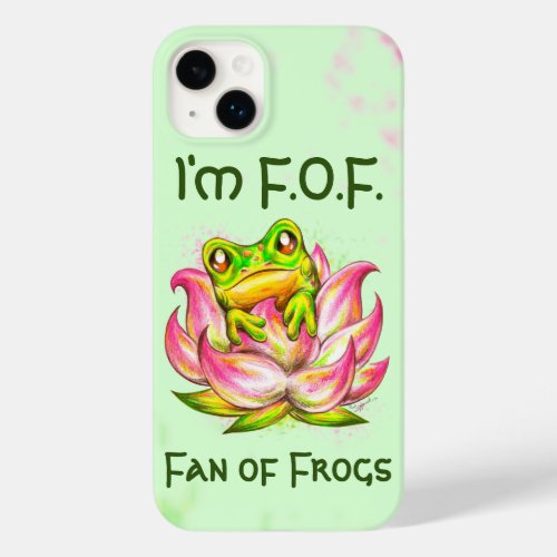 Im FOF_ Fan of Frogs Frog  Lotus Phone Case
