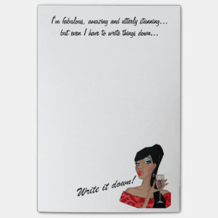 "I'm Fabulous, Amazing, Stunning..." DIVA Post-Its Post-it Notes