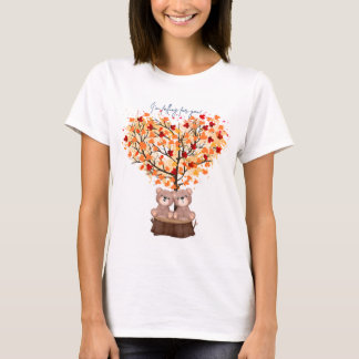 "I'm falling for you!" Fall T-Shirt with Bears