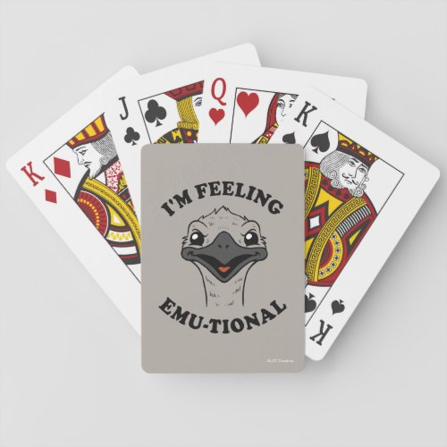 Im Feeling Emu_Tional Poker Cards