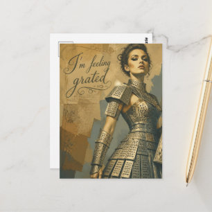 Im Feeling Grated Cheese Grater Fantasy Fashions Postcard