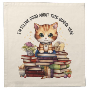 I'm Feline Good About This School Year Cloth Napkin