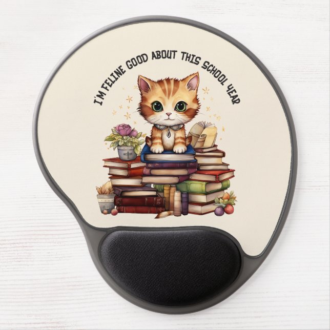 I'm Feline Good About This School Year Gel Mouse Pad (Front)