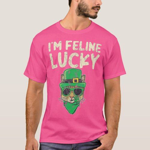 Im Feline Lucky Leprechaun Hat Green Cat   1  T_Shirt