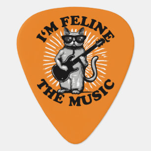 I'm Feline The Music   Guitar Player Cat Pick