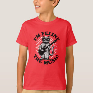 I'm Feline The Music Guitar Player Cat T-Shirt