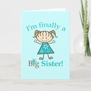 I'm Finally a Big Sister Stick Figure Girl Announcement